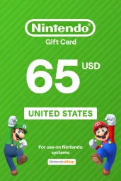 Product Image - Nintendo eShop $65 USD Gift Card (US) - Digital Code