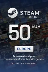 Product Image - Steam Wallet 50 EUR Gift Card (Europe) - Digital Key