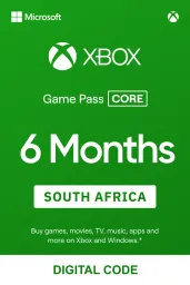 Product Image - Xbox Game Pass Core 6 Months (ZA) - Xbox Live - Digital Code
