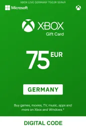 Product Image - Xbox 75 EUR Gift Card (Germany) - Digital Key