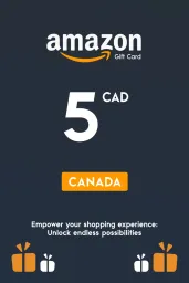 Product Image - Amazon $5 CAD Gift Card (CA) - Digital Code