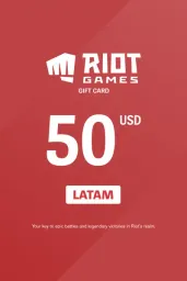 Product Image - Riot Access $50 USD Gift Card (LATAM) - Digital Code