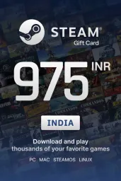 Product Image - Steam Wallet ₹975 INR Gift Card (IN) - Digital Code