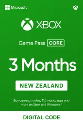Product Image - Xbox Game Pass Core 3 Months (NZ) - Xbox Live - Digital Code