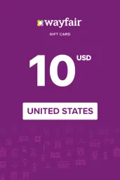 Product Image - Wayfair 10 USD Gift Card (United States) - Digital Key