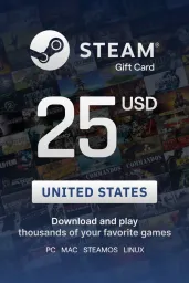 Product Image - Steam Wallet 25 USD Gift Card (United States) - Digital Key