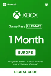 Product Image - Xbox Game Pass Ultimate 1 Month (Europe) - Xbox Live - Digital Key