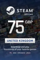 Product Image - Steam Wallet £75 GBP Gift Card (UK) - Digital Code