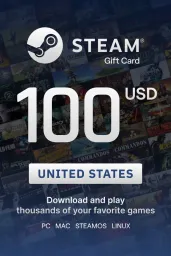 Steam Wallet 100 USD Gift Card (United States) - Digital Code