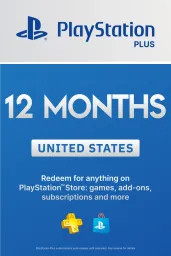 Product Image - PlayStation Plus 12 Months Membership (US) - PSN - Digital Code