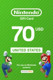 Product Image - Nintendo eShop $70 USD Gift Card (US) - Digital Code