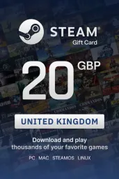 Product Image - Steam Wallet £20 GBP Gift Card (UK) - Digital Code