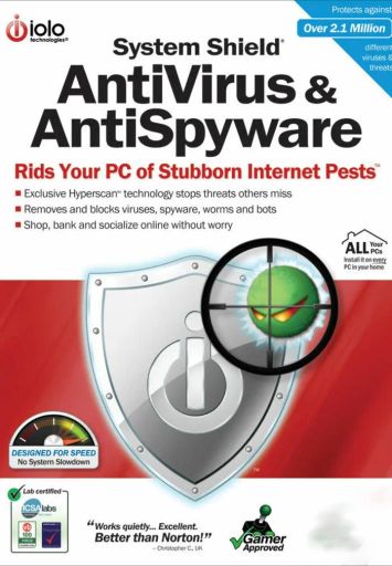 iolo System Shield AntiVirus and AntiSpyware (Global) (PC) 5 Devices 1 Year - Digital Key