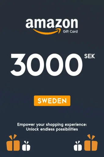 Amazon 3000 SEK Gift Card (Sweden) - Digital Key