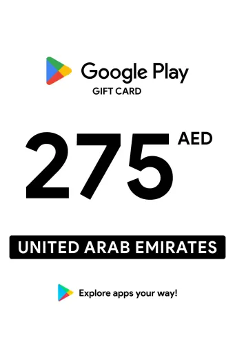 Google Play 275 AED Gift Card (United Arab Emirates) - Digital Key
