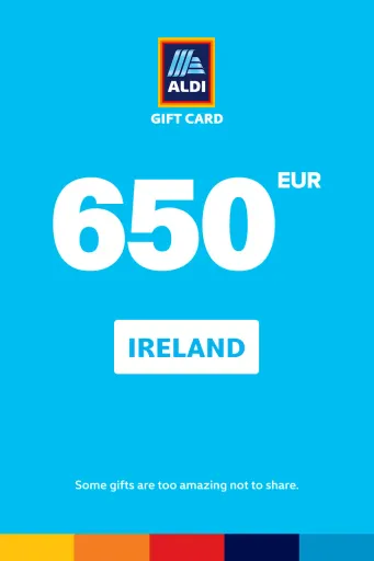 ALDI 650 EUR Gift Card (Ireland) - Digital Key