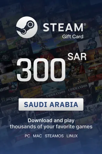 Steam Wallet 300 SAR Gift Card (Saudi Arabia) - Digital Key