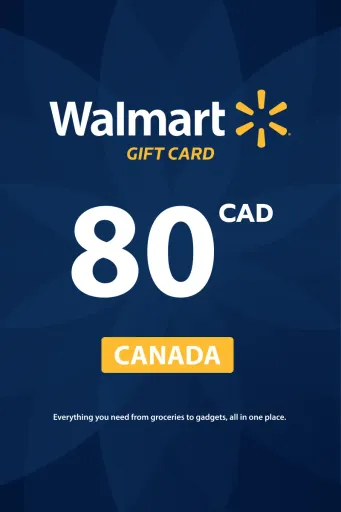 Walmart 80 CAD Gift Card (Canada) - Digital Key