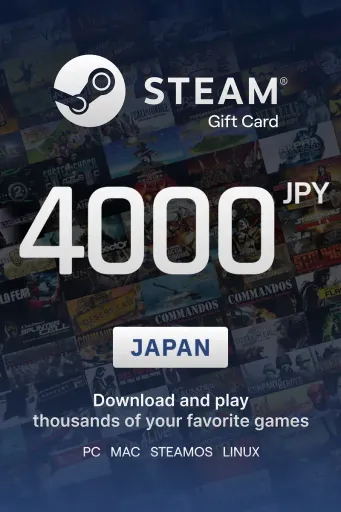 Steam Wallet 4000 JPY Gift Card (Japan) - Digital Key
