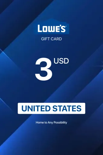 Lowes 3 USD Gift Card (United States) - Digital Key