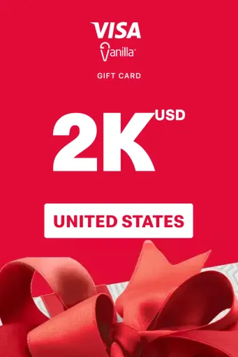 Vanilla Visa 2000 USD Gift Card (United States) - Digital Key