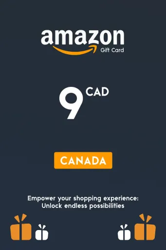 Amazon 9 CAD Gift Card (Canada) - Digital Key