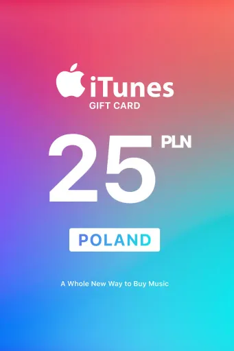 Apple iTunes 25 PLN Gift Card (Poland) - Digital Key