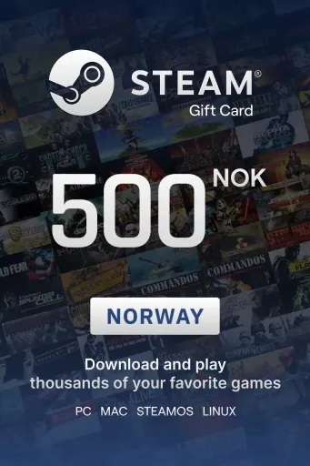 Steam Wallet 500 NOK Gift Card (Norway) - Digital Key