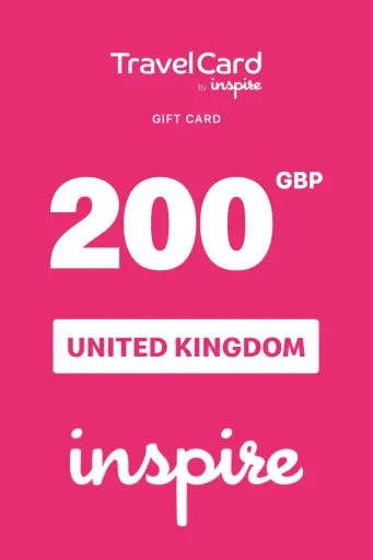 TravelCard by Inspire 200 GBP Gift Card (United Kingdom) - Digital Key