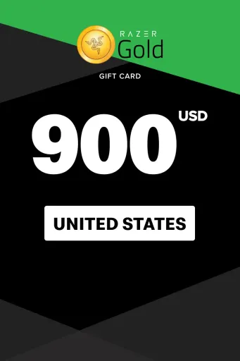 Razer Gold 900 USD Gift Card (United States) - Digital Key