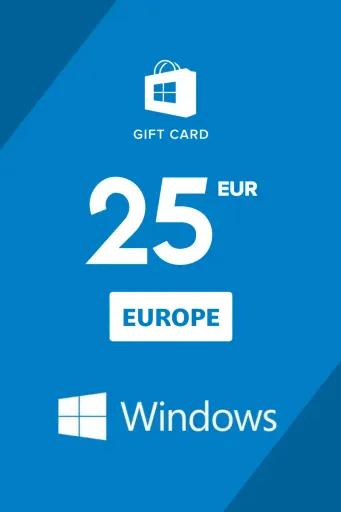 Windows Store 25 EUR Gift Card (Europe) - Digital Key