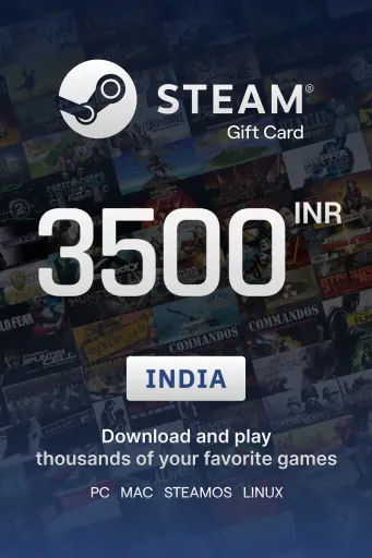 Steam Wallet 3500 INR Gift Card (India) - Digital Key
