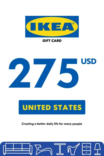 IKEA 275 USD Gift Card (United States) - Digital Key