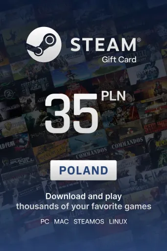 Steam Wallet 35 PLN Gift Card (Poland) - Digital Key
