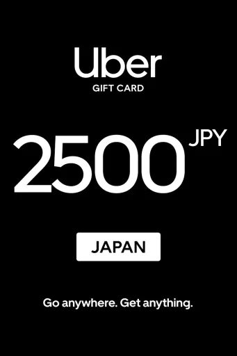 Uber 2500 JPY Gift Card (Japan) - Digital key