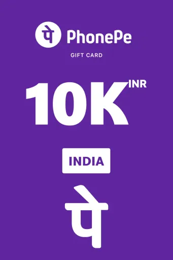 PhonePe 10000 INR Gift Card (India) - Digital Key