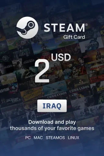 Steam Wallet 2 USD Gift card (Iraq) - Digital Key