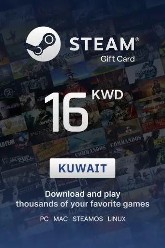 Steam Wallet 16 KWD Gift Card (Kuwait) - Digital Key