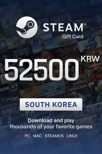 Steam Wallet 52500 KRW Gift Card (South Korea) - Digital key