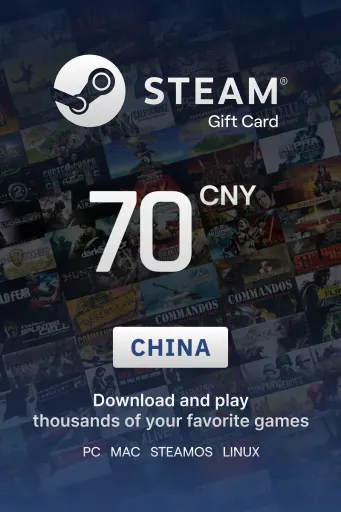Steam Wallet 70 CNY Gift Card (China) - Digital Key