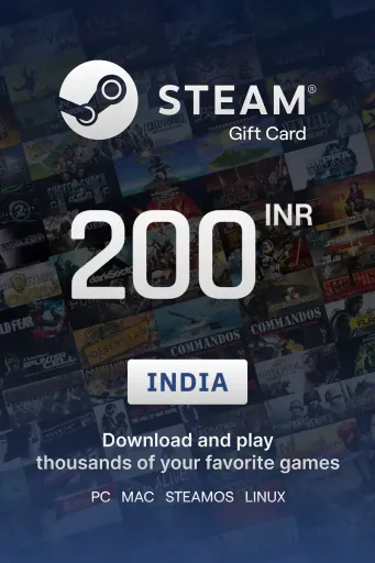 Steam Wallet 200 INR Gift Card (India) - Digital Key