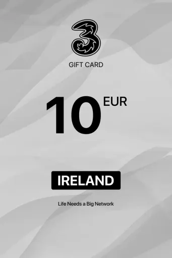 Three Mobile 10 EUR Gift Card (Ireland) - Digital Key