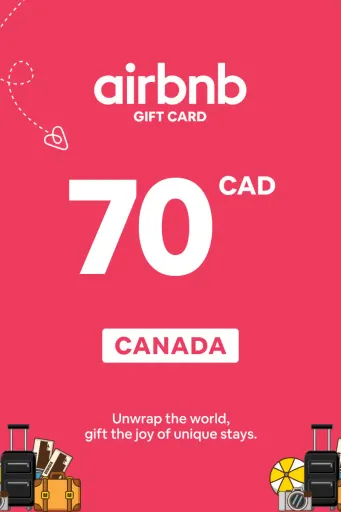 Airbnb 70 CAD Gift Card (Canada) - Digital Key