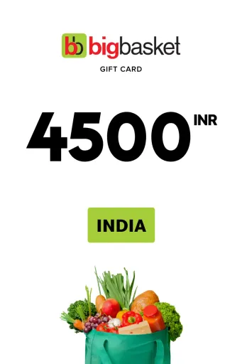 Product Image - Bigbasket 4500 INR Gift Card (India) - Digital Key