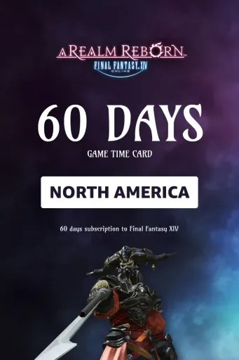Final Fantasy XIV A Realm Reborn 60 Day Game Time Card (North America) (PC) - Official Website - Digital Key