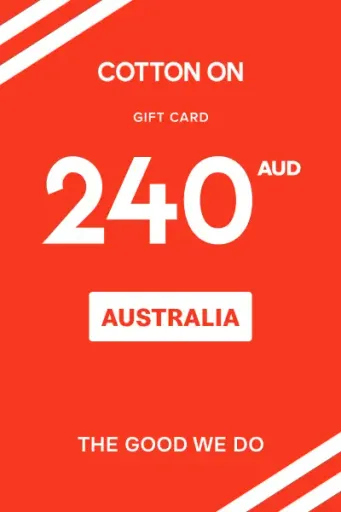 Cotton On Group 240 AUD Gift Card (Australia) - Digital Key