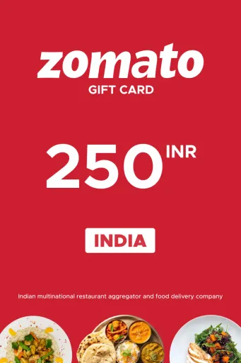 Zomato 250 INR Gift Card (India) - Digital Key