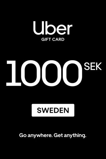 Uber 1000 SEK Gift Card (Sweden) - Digital Key