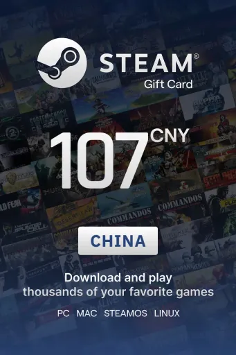 Steam Wallet 107 CNY Gift Card (China) - Digital Key