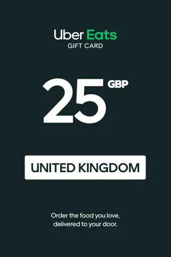 Product Image - Uber Eats 25 GBP Gift Card (United Kingdom) - Digital Key